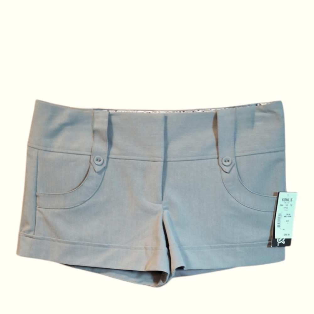 Kohl's Gray Shorts with Modern Fitted Cut